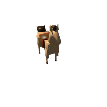 WESTERN 3D SET HORSE2 Super Simple Western Town - Low Poly